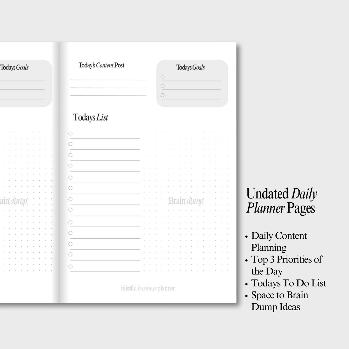 The Blissful Business Planner